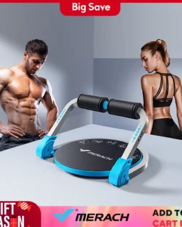 AB Workout Equipment Adjustable Resistance Automatic Rebound Sit Up Machine & Exercise Fitness Equipment for Home Gym Fit