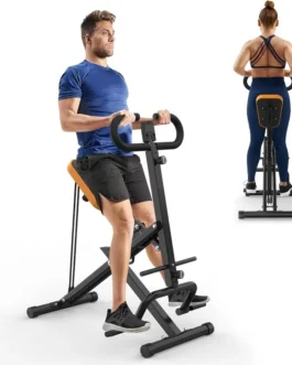 Squat Machine for Home,Row-N-Ride Squat Assist Trainer for Glutes&Ab Back & Legs Home Workout Machine with Adjustable Resistance