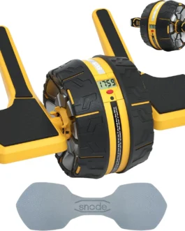 Ab Roller Wheel with Elbow Support 3 Levels Resist Dual Mode Ab Wheel for Core Workout Automatic Rebound Sytem Spring Steel Shee