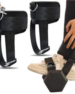 1Pair Dumbbell Ankle Strap Adjustable Ankle Weights for Glute Leg Workouts Cable Machine Attachments Gym Home Exercise Equipment